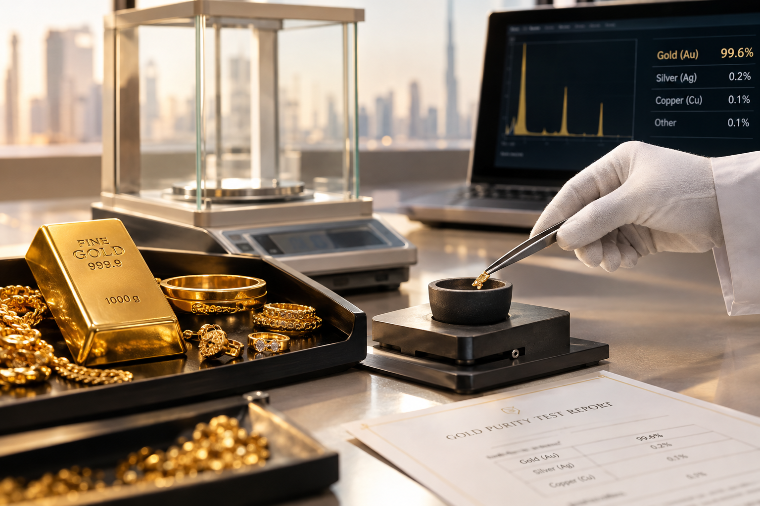  Gold Purity Testing in Dubai | Verify Gold Before Trading 